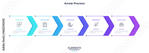 Modern Business Infographic Vector Banner