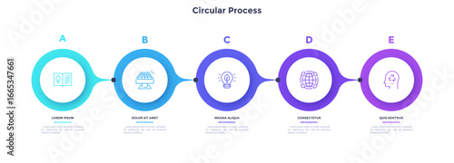 Modern Business Infographic Vector Banner