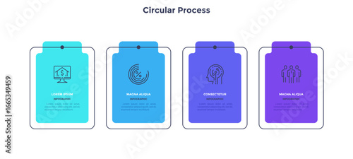 Modern Business Infographic Vector Banner