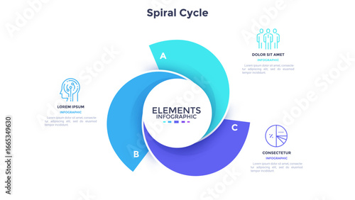 Modern Business Infographic Vector Banner