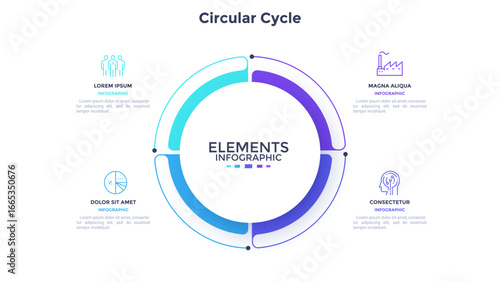 Modern Business Infographic Vector Banner