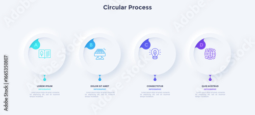 Modern Business Infographic Vector Banner