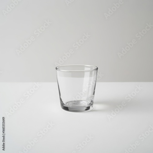 Clear glass drinking vessel drinking glass beverage container
