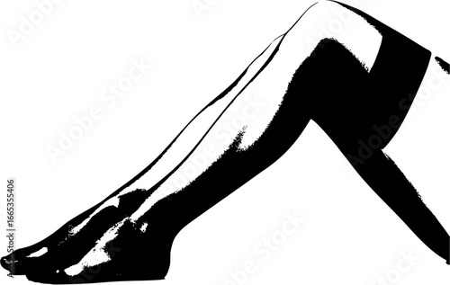 Slender Female legs in stockings set
