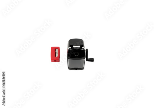 Multi-colored pencil sharpener png on transparent background