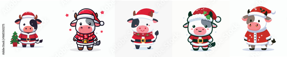 cute cow vector christmas costume cute cow vector christmas costume