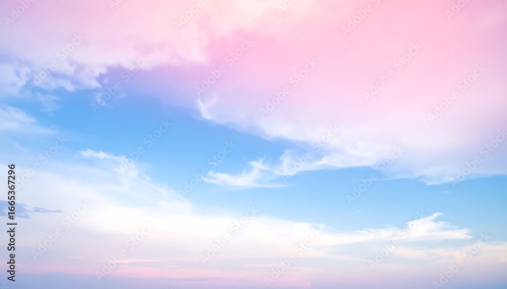 Obraz premium Pastel Sky with Cloudscape, and Dreamy.