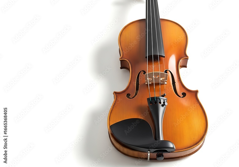 Fototapeta premium Isolated violin orchestra instrument music background wood musical classic fiddle