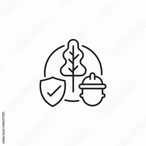 environmental safety protection icon sign vector