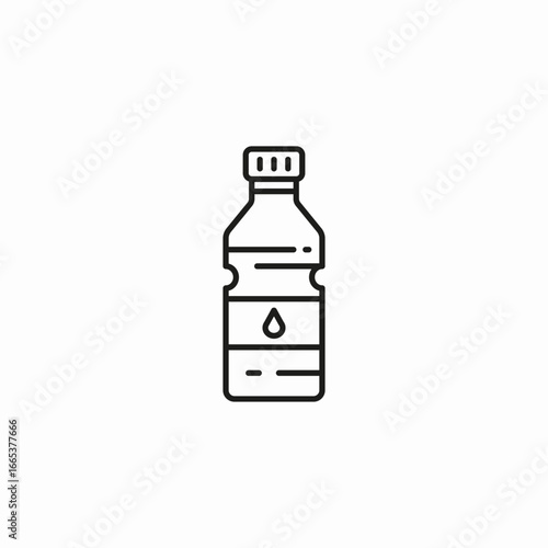 liquid drop bottle icon sign vector