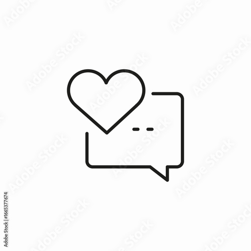 love message chat icon sign vector