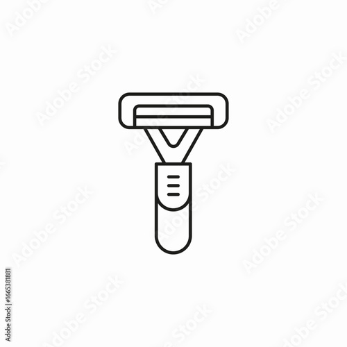 disposable razor handle icon sign vector