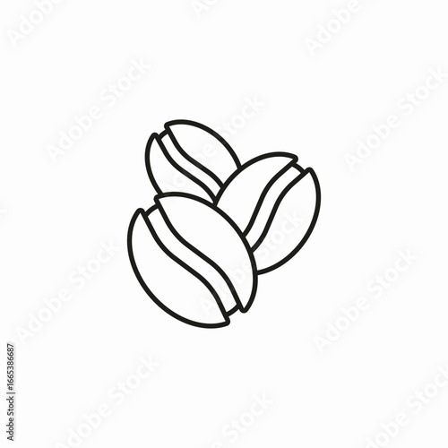 coffee beans icon icon sign vector