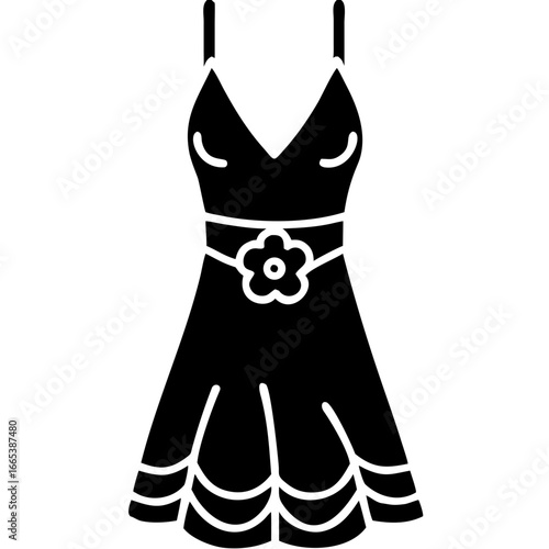 creative details Nightgown Vector Illustration