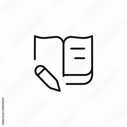 writing and learning icon sign vector