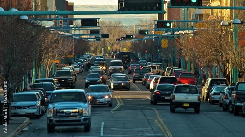 downtown albuquerque new mexico traffic time lapse shot in 2009