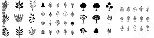 Tree Icons offers a range of minimalist tree icons ideal for incorporation into your upcoming project, boasting simple yet elegant designs that can be utilized in multiple settings