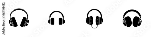 The Headphone Icon represents a straightforward yet potent symbol of headphones, embodying the concepts of music, audio, listening, and technology, ideal for incorporation into your website, app, or