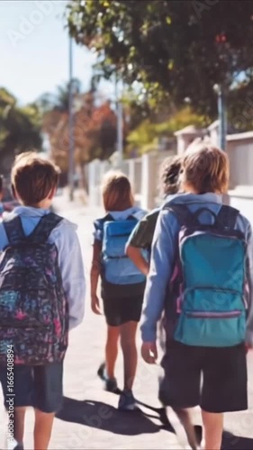 Wallpaper Mural A diverse group of smiling people—including families, couples, and friends—walk together on a city street in the summer Torontodigital.ca