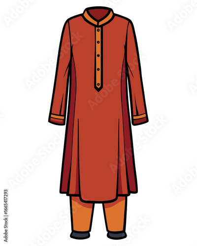 creative details Salwar kameez Vector Illustration