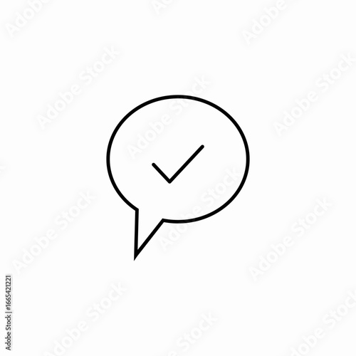 chat read receipt icon sign vector