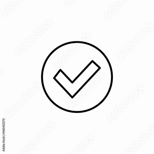 check mark icon sign vector
