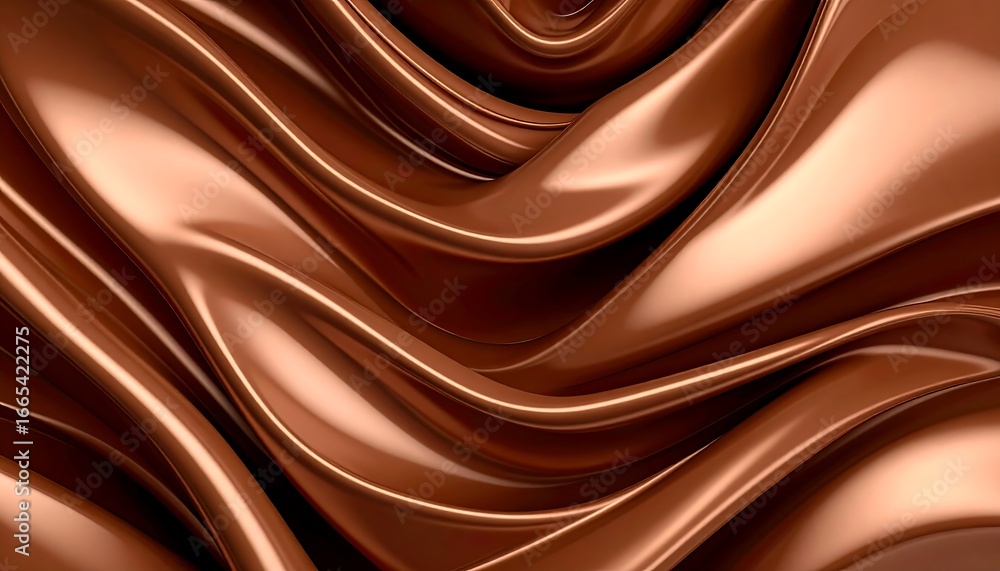 Obraz premium Chocolate Waves Abstract Background.
