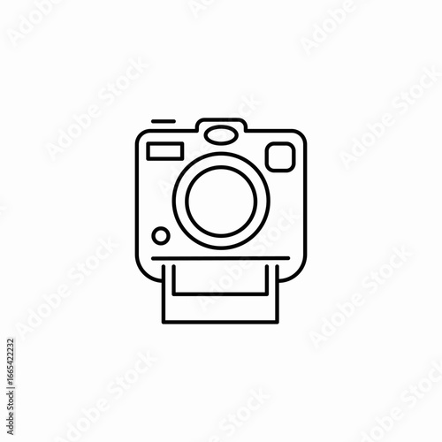 instant camera icon sign vector