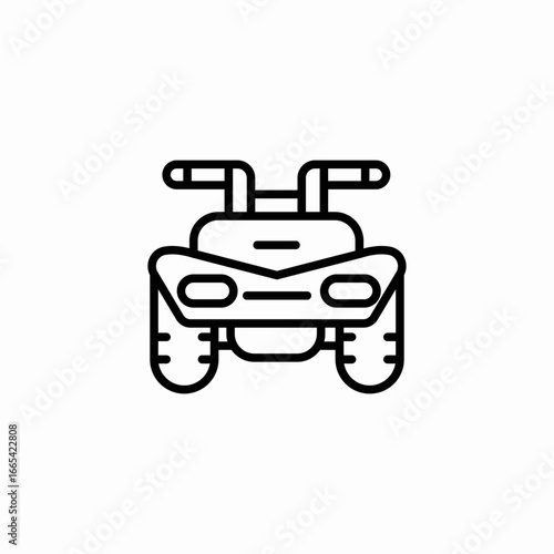 quad bike icon sign vector