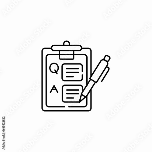 question answers icon sign vector