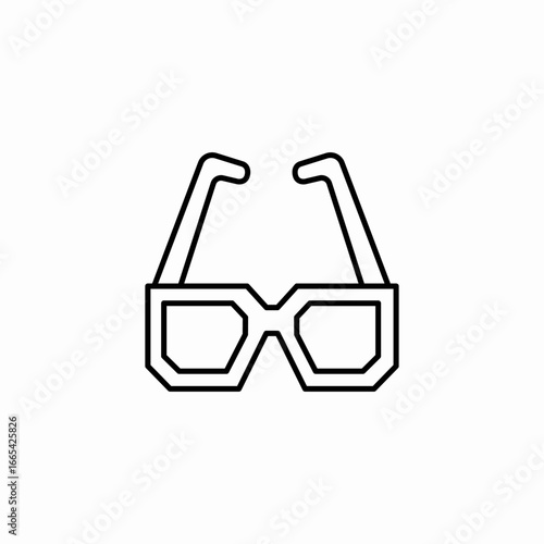 eyesight glasses icon sign vector