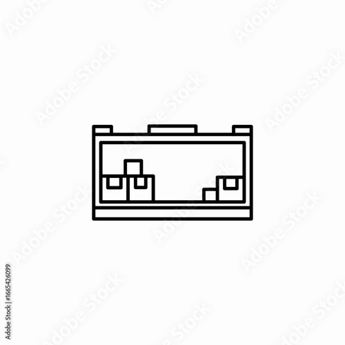 package container icon sign vector