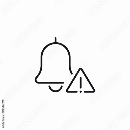 bell error icon sign vector