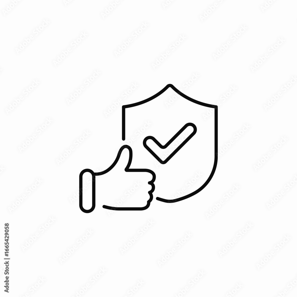 successful protection icon sign vector successful protection icon sign vector