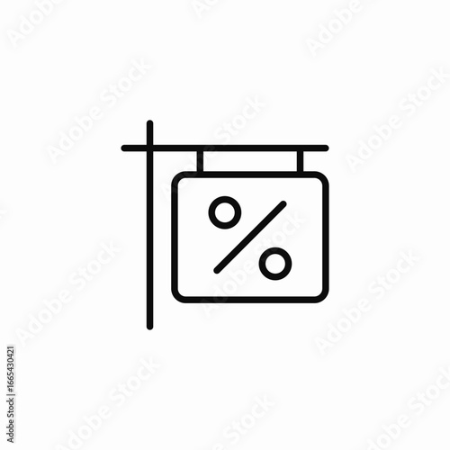 discount sales shop icon sign vector