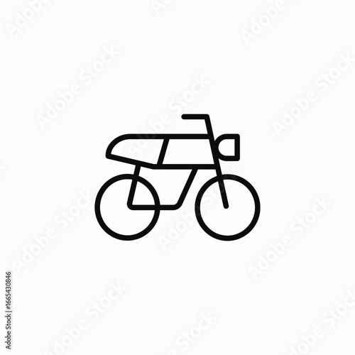 motorcycle transportation icon sign vector