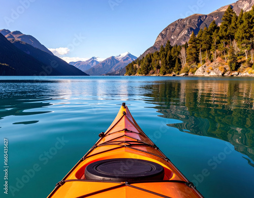 canoe on lake