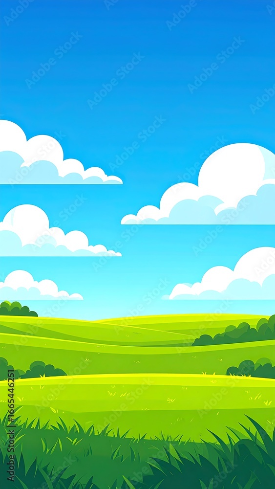 Fototapeta premium Colorful summer landscape