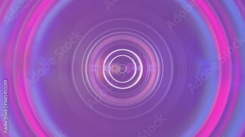 Hypnotic tunnel of light and color evokes futuristic travel and abstract digital motion