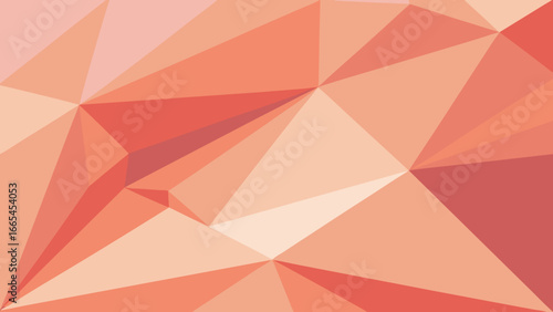 Abstract Geometric Polygonal Background in Shades of Coral and Peach texture