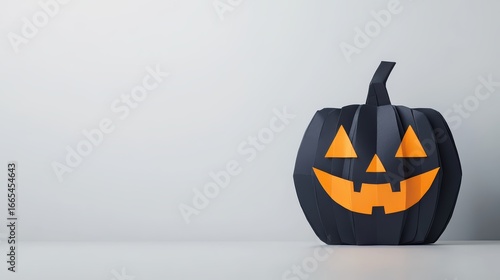 Paper Halloween Pumpkin Decoration, Fall Holiday Decor