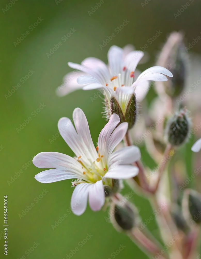 Fototapeta premium Close-up of delicate white flowers