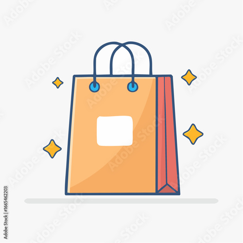 Simple Shopping Bag Illustration
