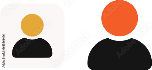 Contact icon flat useful dark and light theme UI Design  & web design