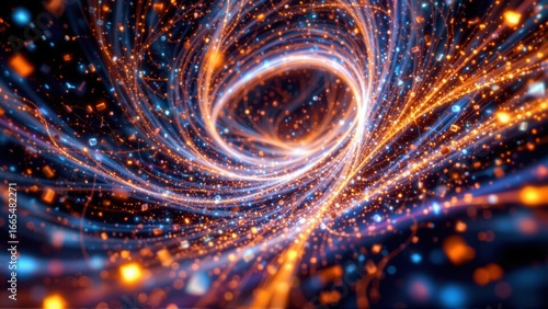 Wallpaper Mural Abstract Swirling Light Trails Torontodigital.ca