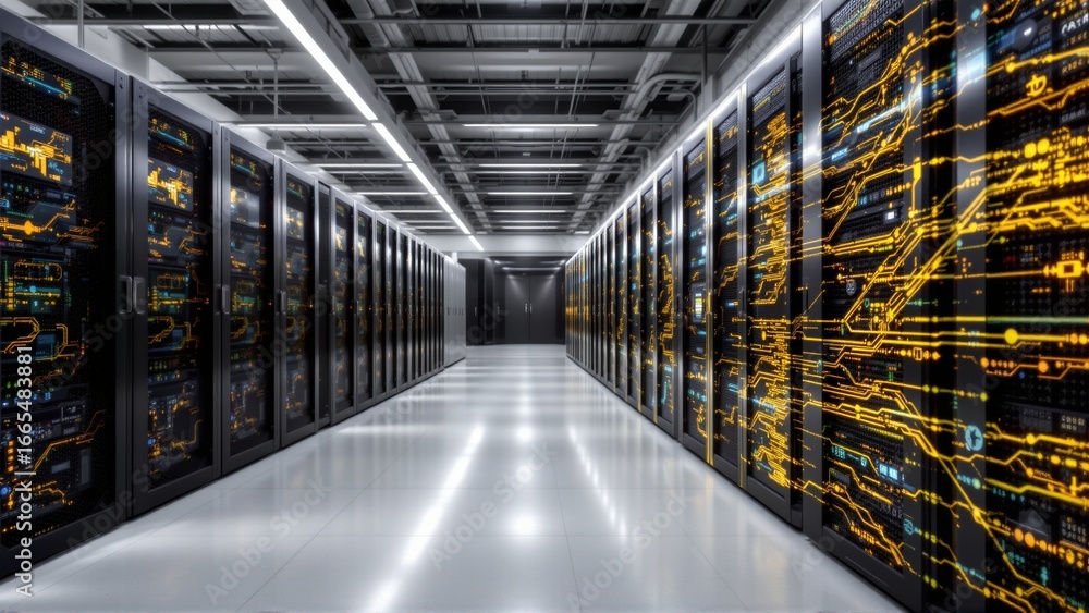 Fototapeta premium Data Center Server Room