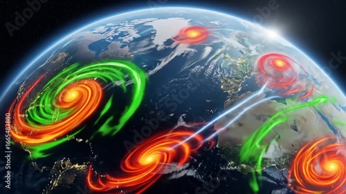 Earth's Climate Patterns: Visualizing Global Weather Systems and Atmospheric Circulation