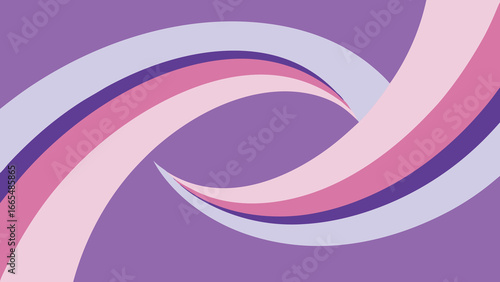 Intertwined Curves of Pink Purple and Lavender Colors abstract background