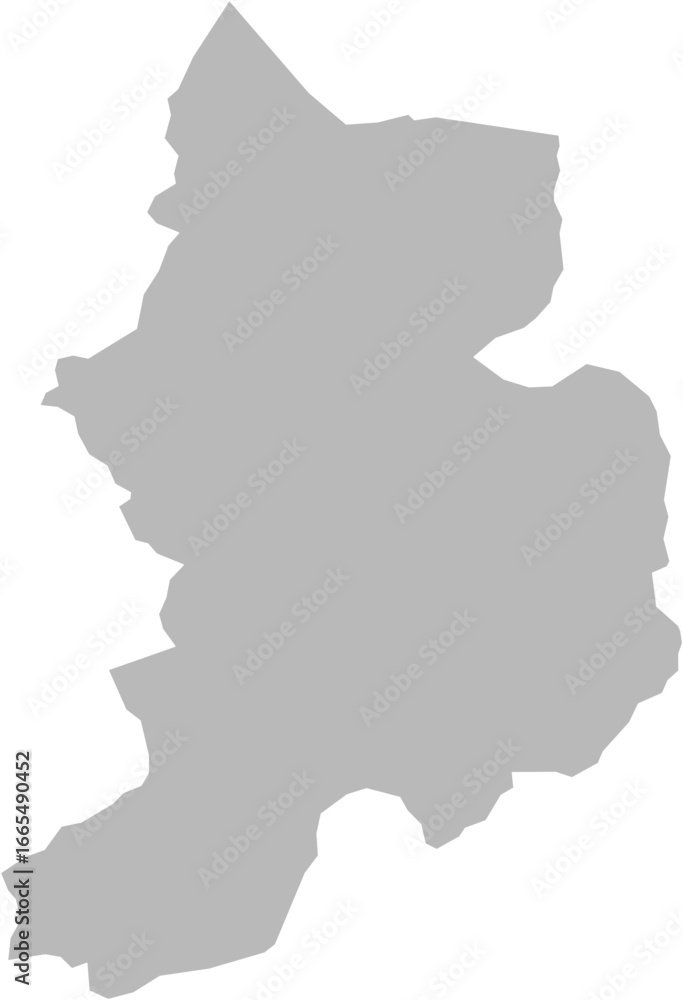 Obraz premium Glarus, Switzland – administrative vector map with district boundaries (Oblique Mercator projection, PPT-compatible & fully editable)