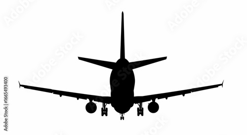 Commercial airliner vector illustration icon ready for flight